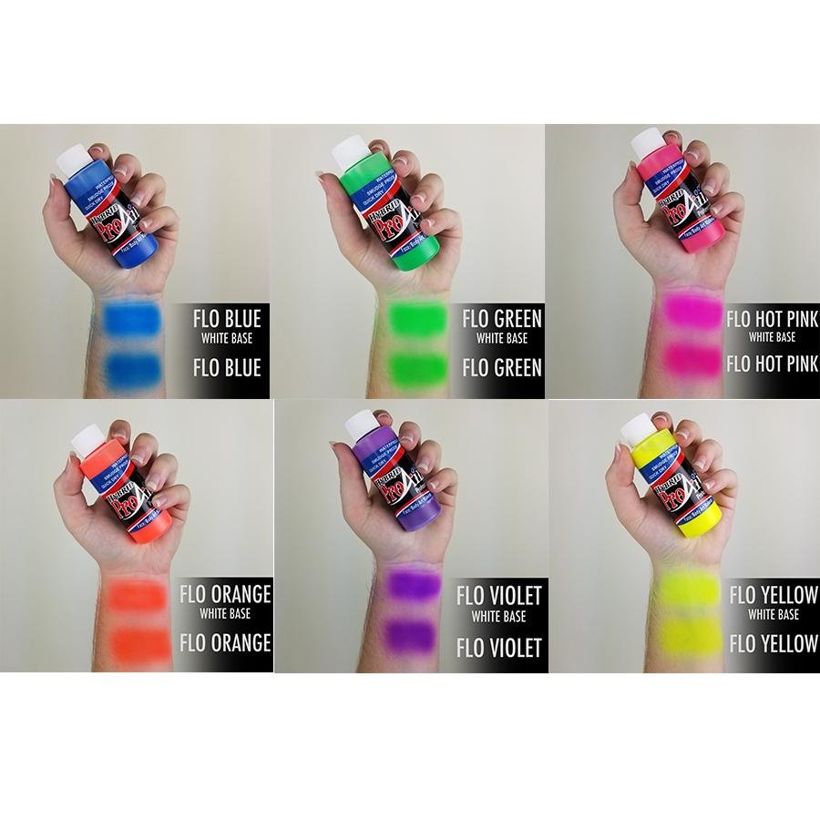 Fluorescent Airbrush Paint Set - Halloween FX Props