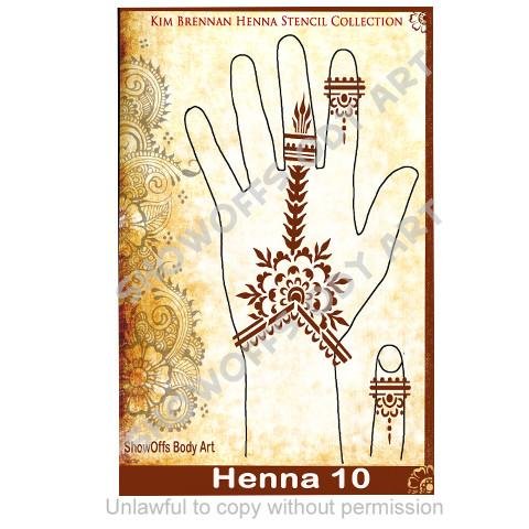 Henna Stencil 10 - SOBA - ShowOffs Body Art