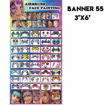 StencilEyes 55 Banner - ProAiir / ShowOffs Body Art