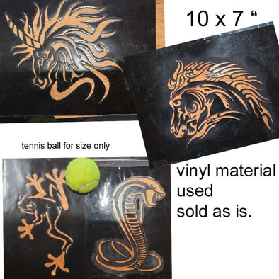 Vinyl Large Animal Stencils - USED - SOBA - ShowOffs Body Art