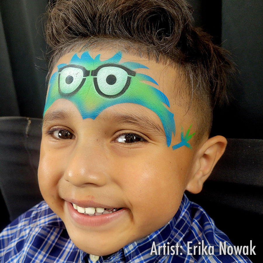 Airbrush Face Paint Stencil Ziggy Monster ShowOffs Body Art ProAiir airbrush-face-paint-stencil-ziggy-monster-showoffs-body-art-proaiir