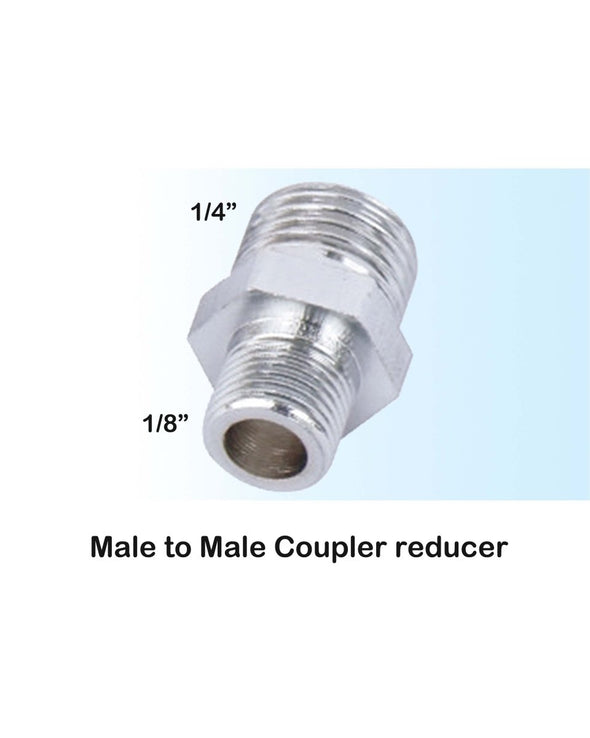 1/4" to 1/8" Male Reducer Coupler Fitting - SOBA - ShowOffs Body Art