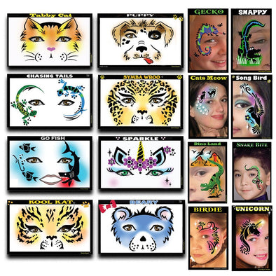 Animal Stencil Collection - SOBA - ShowOffs Body Art