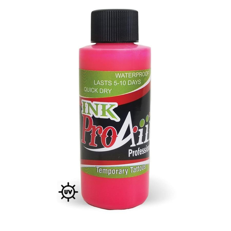 Pink Skin Ink Airbrush Temporary Tattoo INK-UV Orange-ProAiir Body/FX Makeup ...