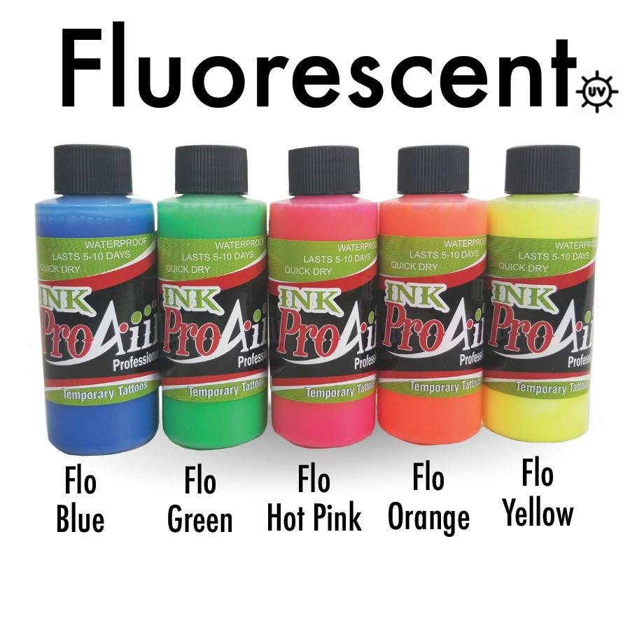 Airbrush Temporary Tattoo INK - UV pack - ProAiir Makeup – ProAiir ...