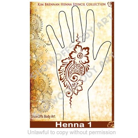 Henna Stencil 1 - SOBA - ShowOffs Body Art