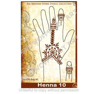 Henna Stencil 10 - SOBA - ShowOffs Body Art