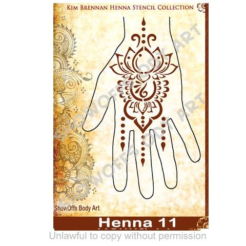 Henna Stencil 11 - SOBA - ShowOffs Body Art