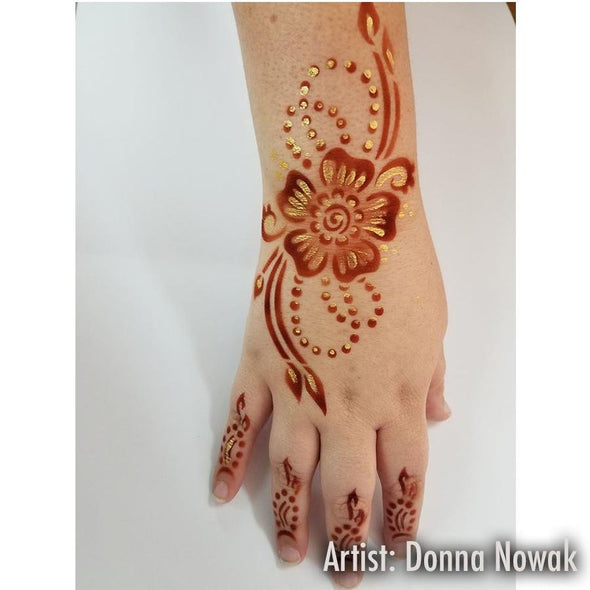 Airbrush Henna Stencil 14 - SOBA - ShowOffs Body Art