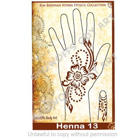 Henna Stencil 13 - SOBA - ShowOffs Body Art
