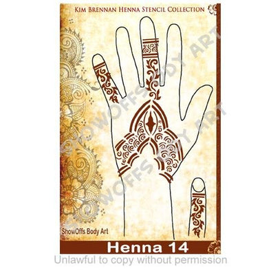 Henna Stencil 14 - SOBA - ShowOffs Body Art