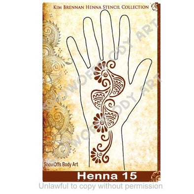Henna Stencil 15 - SOBA - ShowOffs Body Art