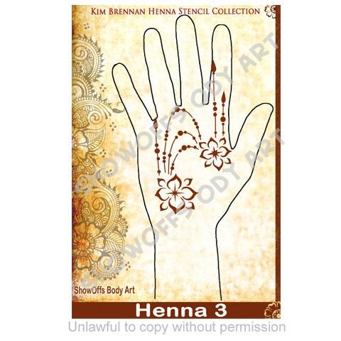 Henna Stencil 3 - SOBA - ShowOffs Body Art