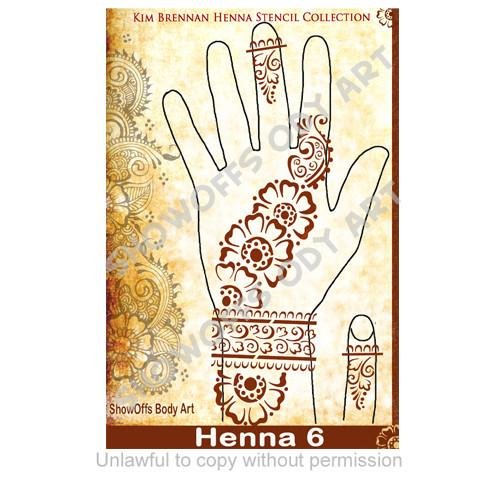 Henna Stencil 6 - SOBA - ShowOffs Body Art