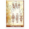 Henna Stencil 7 - Finger Accents 1-3 - SOBA - ShowOffs Body Art