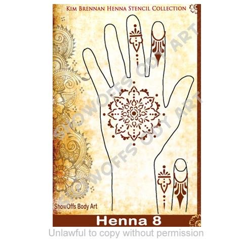 Henna Stencil 8 - SOBA - ShowOffs Body Art