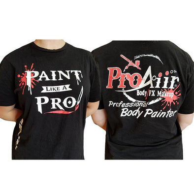ProAiir Artist Tee Shirt Black - SOBA - ShowOffs Body Art