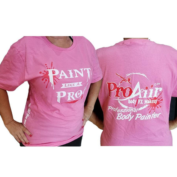 ProAiir Artist Tee Shirt Pink - SOBA - ShowOffs Body Art