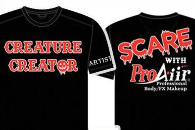ProAiir Creature Creator Artist Tee Shirt Black - SOBA - ShowOffs Body Art