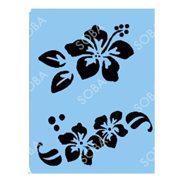 QEZ14 Hibiscus Flower - SOBA - ShowOffs Body Art
