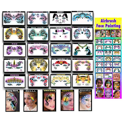 StencilEyes 25 Popular Girl Designs Package - SOBA - ShowOffs Body Art