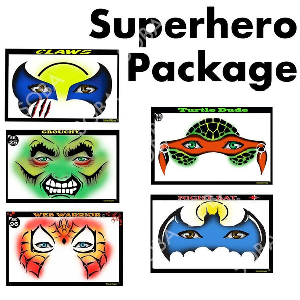 SuperHeros 5 Package - SOBA - ShowOffs Body Art