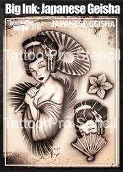 TPS Big Ink Japanese Geisha - SOBA - ShowOffs Body Art