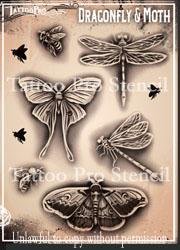 TPS Dragonfly & Moth - SOBA - ShowOffs Body Art
