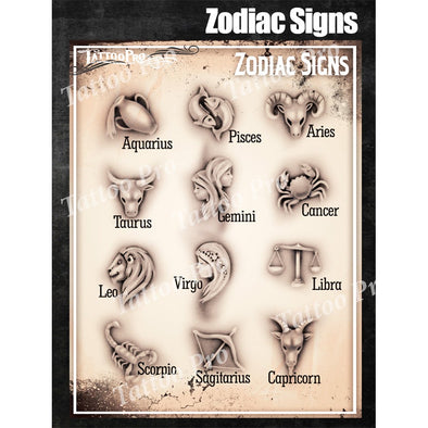 TPS Zodiac Signs - SOBA - ShowOffs Body Art